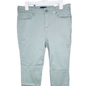 Charter Club Petite Bristol Ankle Pants Size 12P Color Palm Olive NWT